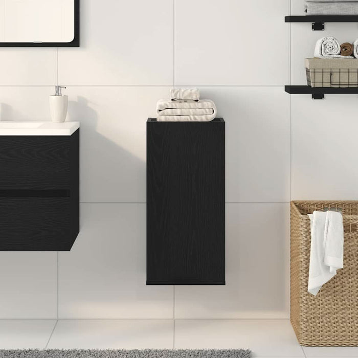 Dulap montat pe perete, stejar negru, 32x20x67cm lemn prelucrat - WALTI WALTI