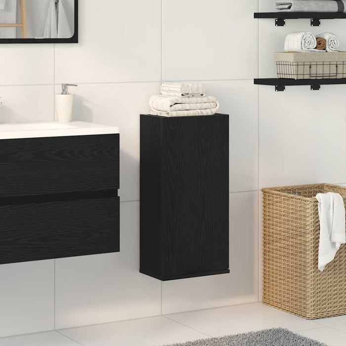 Dulap montat pe perete, stejar negru, 32x20x67cm lemn prelucrat - WALTI WALTI