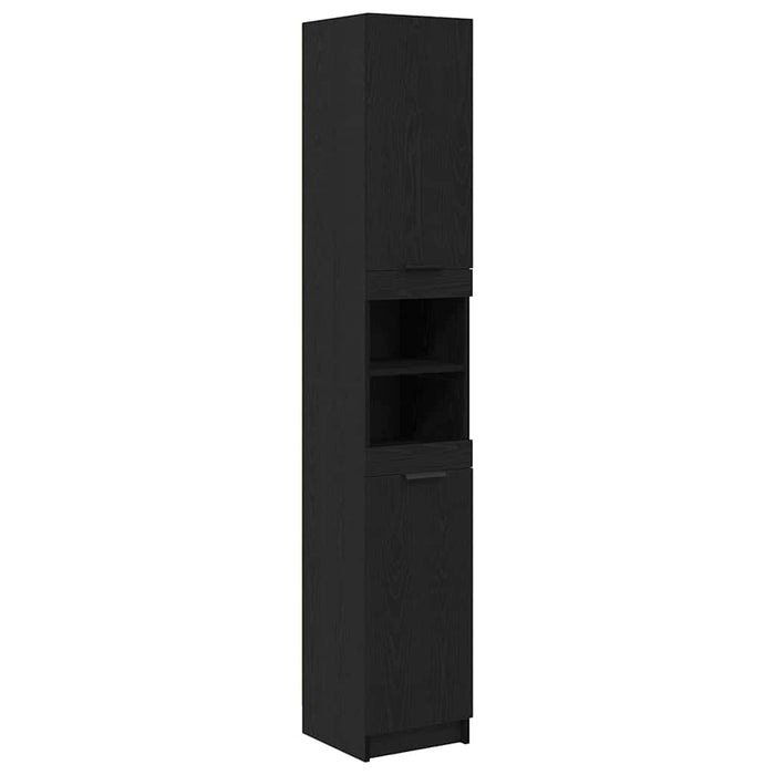 Dulap de Baie Stejar negru 32 x 34 x 188.5 cm Lemn compozit - WALTI WALTI