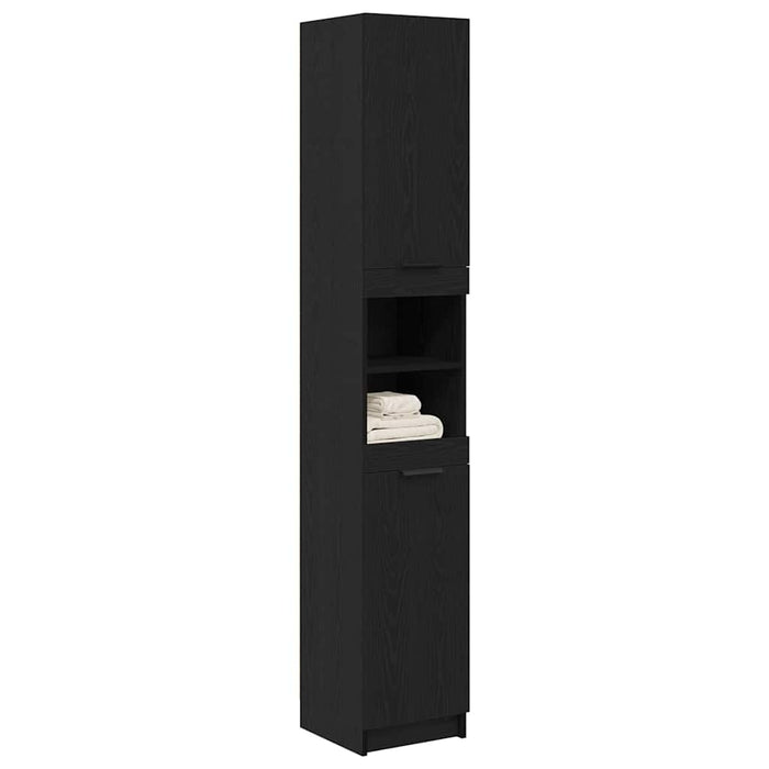 Dulap de Baie Stejar negru 32 x 34 x 188.5 cm Lemn compozit - WALTI WALTI