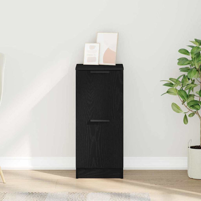 Bufet Stejar Negru 30 x 30 x 70 cm Lemn compozit - WALTI WALTI