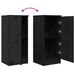 Bufet Stejar Negru 30 x 30 x 70 cm Lemn compozit - WALTI WALTI