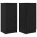 Bufet 2 pcs Stejar negru 30 x 30 x 70 cm Lemn compozit - WALTI WALTI