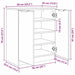 Dulap pentru pantofi cu raft 59 x 35 x 70 cm Lemn compozit - WALTI WALTI