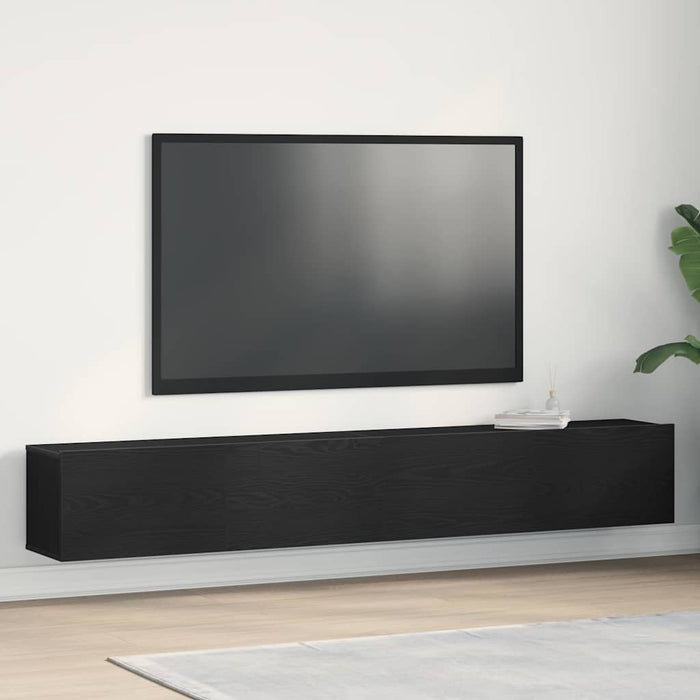 Cabinet TV 2 pcs Negru 100 x 30 x 30 cm Lemn compozit - WALTI WALTI