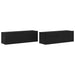 Cabinet TV 2 pcs Negru 100 x 30 x 30 cm Lemn compozit - WALTI WALTI