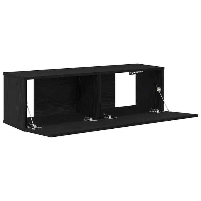 Cabinet TV 2 pcs Negru 100 x 30 x 30 cm Lemn compozit - WALTI WALTI
