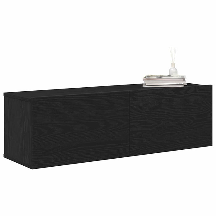 Cabinet TV 2 pcs Negru 100 x 30 x 30 cm Lemn compozit - WALTI WALTI