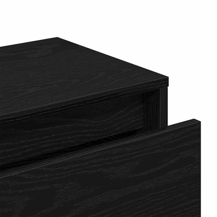 Set mobilier hol cu sertar 4 pcs Stejar Negru Lemn compozit - WALTI WALTI