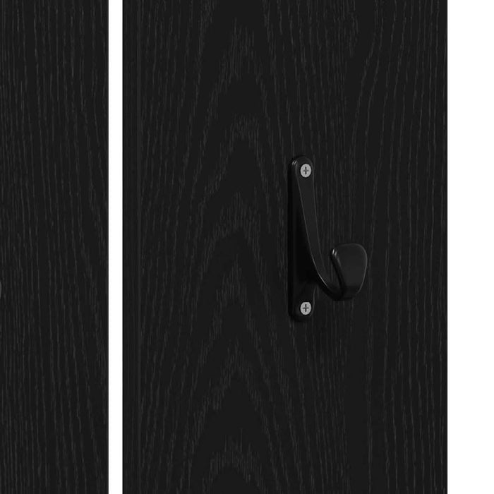 Set mobilier hol cu sertar 4 pcs Stejar Negru Lemn compozit - WALTI WALTI