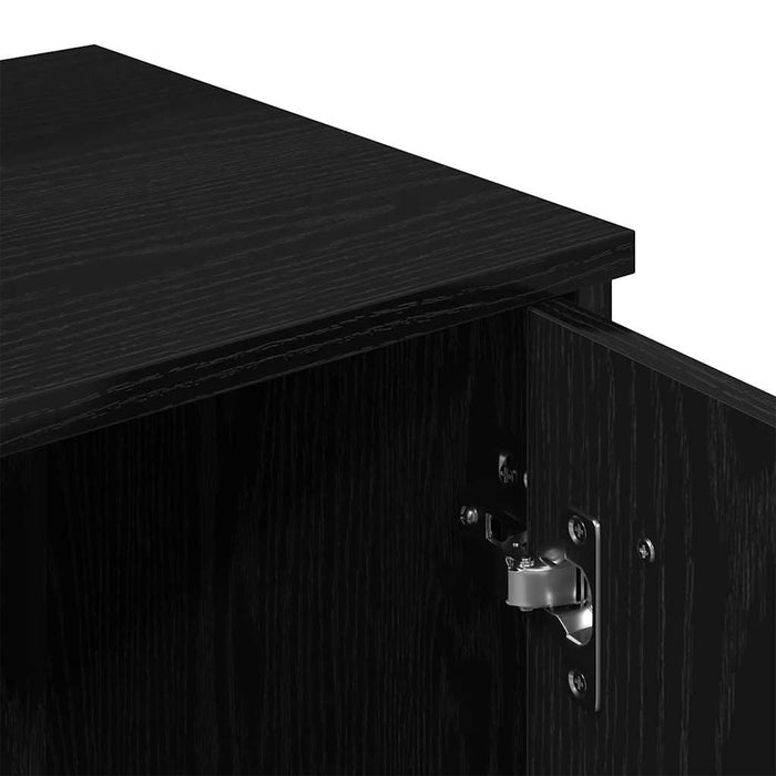 Masă de Machiaj Stejar Negru 86,5 x 35 x 136 cm Lemn compozit - WALTI WALTI