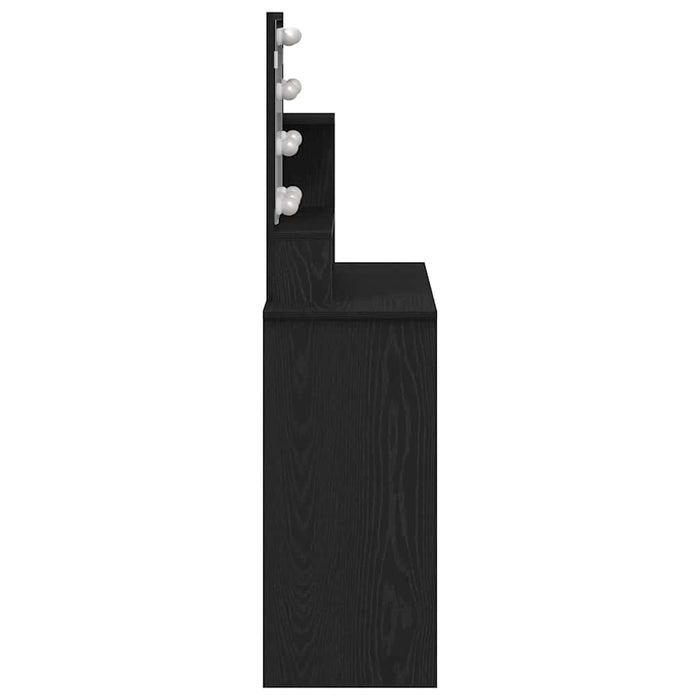 Masă de Machiaj Stejar Negru 86,5 x 35 x 136 cm Lemn compozit - WALTI WALTI