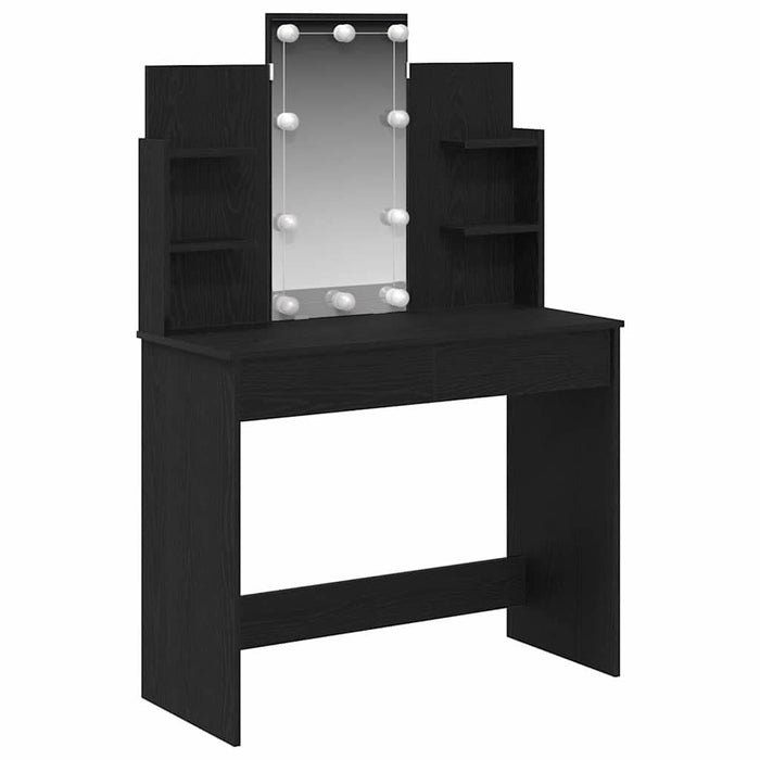 Masă de Machiaj Stejar negru 96 x 40 x 142 cm Lemn compozit - WALTI WALTI