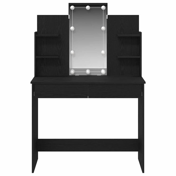 Masă de Machiaj Stejar negru 96 x 40 x 142 cm Lemn compozit - WALTI WALTI
