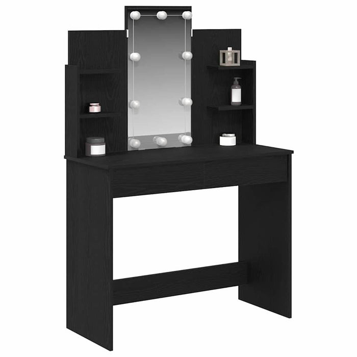 Masă de Machiaj Stejar negru 96 x 40 x 142 cm Lemn compozit - WALTI WALTI