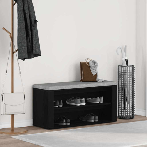 Bancă pentru pantofi, stejar negru, 100x35x45 cm, lemn stratificat - WALTI WALTI