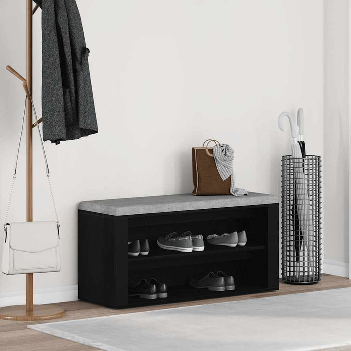 Bancă pentru pantofi, stejar negru, 100x35x45 cm, lemn stratificat - WALTI WALTI