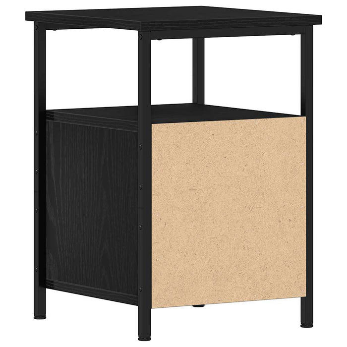 Noptiere 2 buc. stejar negru 34x35,5x50 cm lemn stratificat - WALTI WALTI
