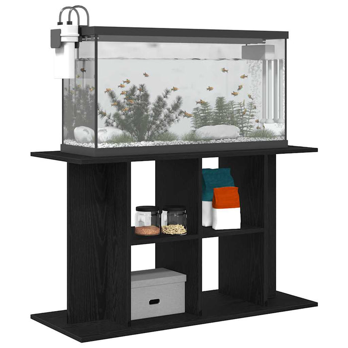 Suport pentru acvariu, stejar negru, 100x40x60 cm, lemn stratificat WALTI