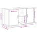 Suport acvariu Stejar negru 121x41x58 cm Lemn prelucrat - WALTI WALTI