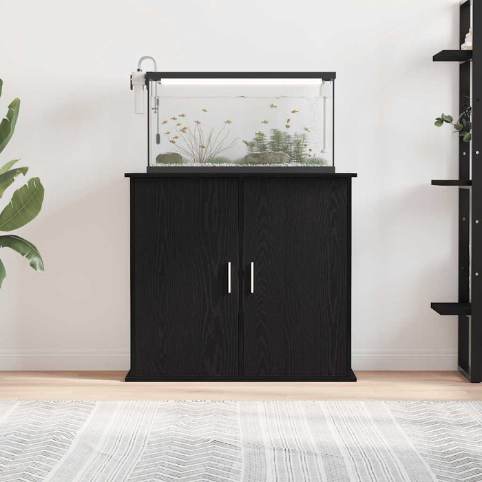 Suport pentru acvariu, stejar negru, 81x36x73 cm, lemn stratificat WALTI