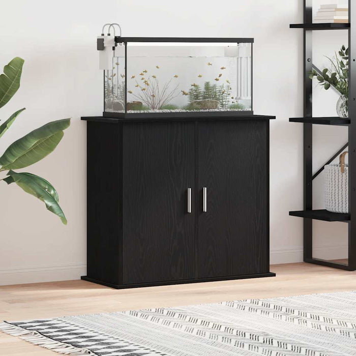 Suport pentru acvariu, stejar negru, 81x36x73 cm, lemn stratificat WALTI