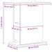 Suport pentru acvariu, stejar negru, 75x36x72,5 cm, lemn stratificat - WALTI WALTI