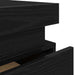 Dulap de noapte Stejar Negru 35 x 39 x 55 cm Lemn compozit - WALTI WALTI