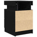 Dulap de noapte Stejar Negru 35 x 39 x 55 cm Lemn compozit - WALTI WALTI