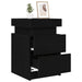 Dulap de noapte Stejar Negru 35 x 39 x 55 cm Lemn compozit - WALTI WALTI
