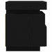Dulap de noapte Stejar Negru 40 x 39 x 48,5 cm Lemn compozit - WALTI WALTI