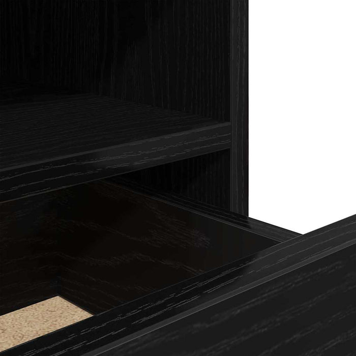 Dulap de noapte cu sertar 2 pcs Stejar Negru 40 x 39 x 48,5 cm - WALTI WALTI