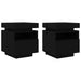 Dulap de noapte cu sertar 2 pcs Stejar Negru 40 x 39 x 48,5 cm - WALTI WALTI