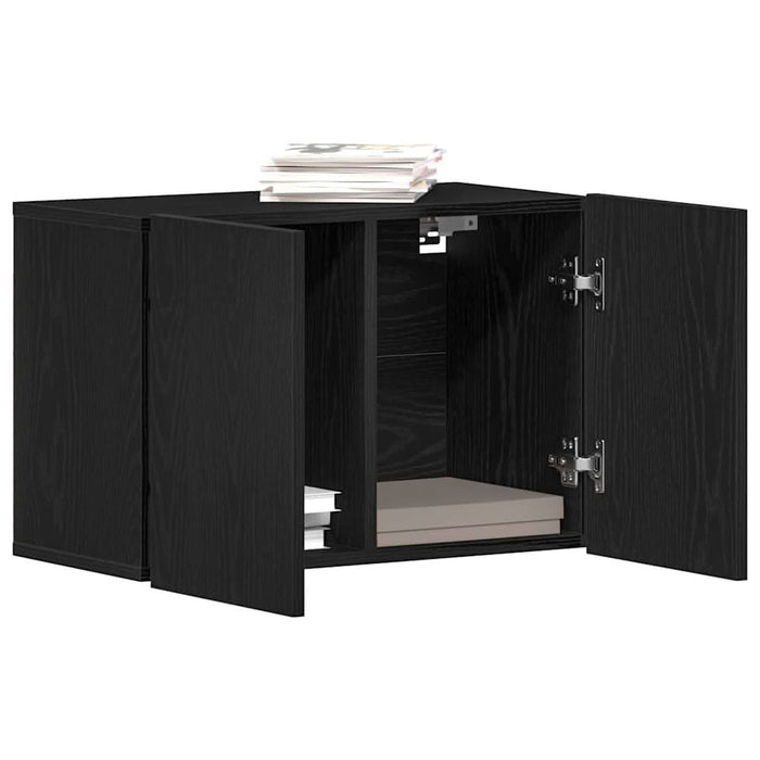 Comodă TV din stejar negru 60x30x41 cm, lemn stratificat - WALTI WALTI