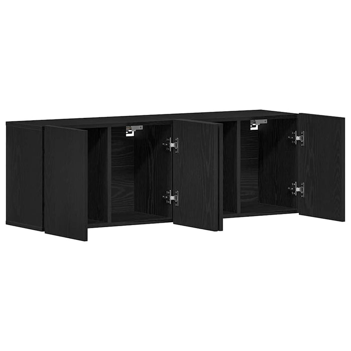 Mobilier TV 2 buc., stejar negru, 120x30x41 cm, lemn stratificat - WALTI WALTI