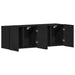 Mobilier TV 2 buc., stejar negru, 120x30x41 cm, lemn stratificat - WALTI WALTI