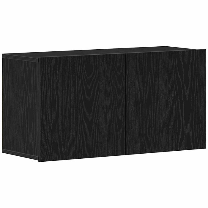 Comodă TV din stejar negru, 80x30x41 cm, lemn stratificat - WALTI WALTI