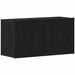 Comodă TV din stejar negru, 80x30x41 cm, lemn stratificat - WALTI WALTI