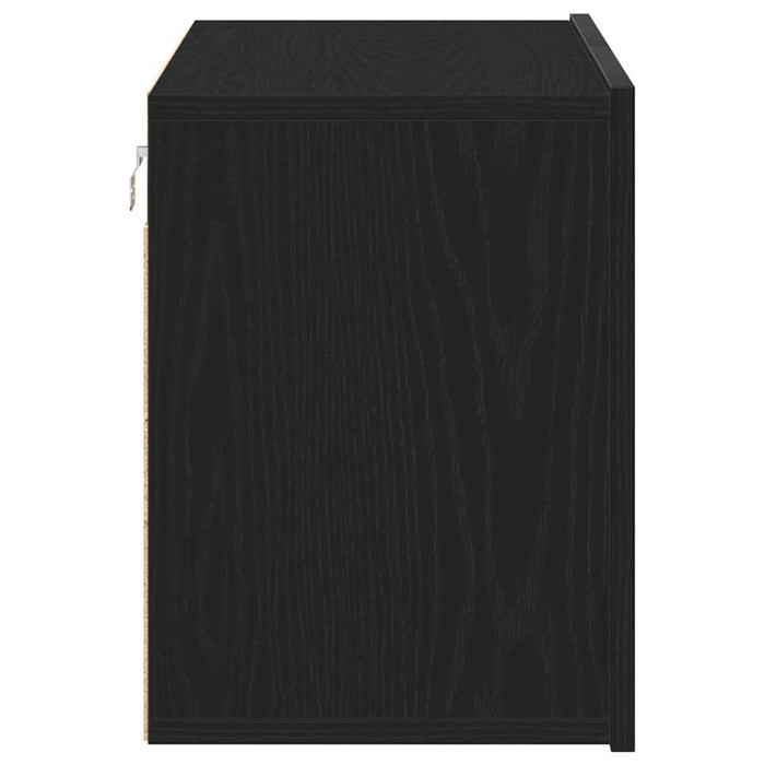 Comodă TV din stejar negru, 80x30x41 cm, lemn stratificat - WALTI WALTI