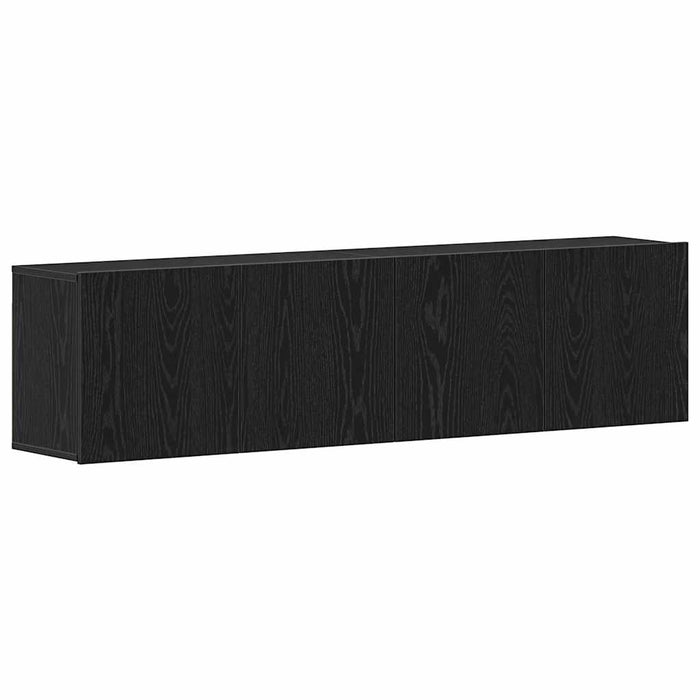 Mobilier TV 2 buc., stejar negru, 160x30x41 cm, lemn stratificat - WALTI WALTI