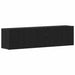 Mobilier TV 2 buc., stejar negru, 160x30x41 cm, lemn stratificat - WALTI WALTI