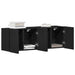 Mobilier TV 2 buc., stejar negru, 160x30x41 cm, lemn stratificat - WALTI WALTI