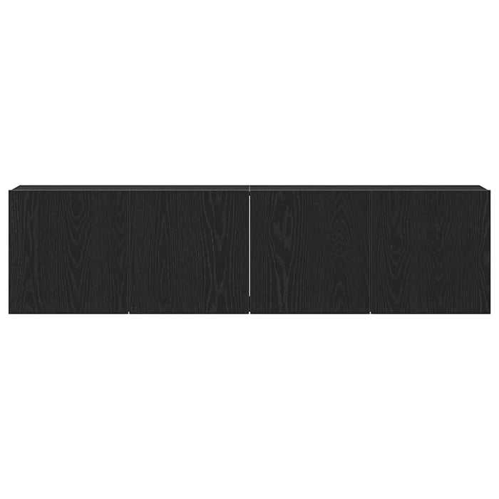 Mobilier TV 2 buc., stejar negru, 160x30x41 cm, lemn stratificat - WALTI WALTI