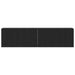 Mobilier TV 2 buc., stejar negru, 160x30x41 cm, lemn stratificat - WALTI WALTI