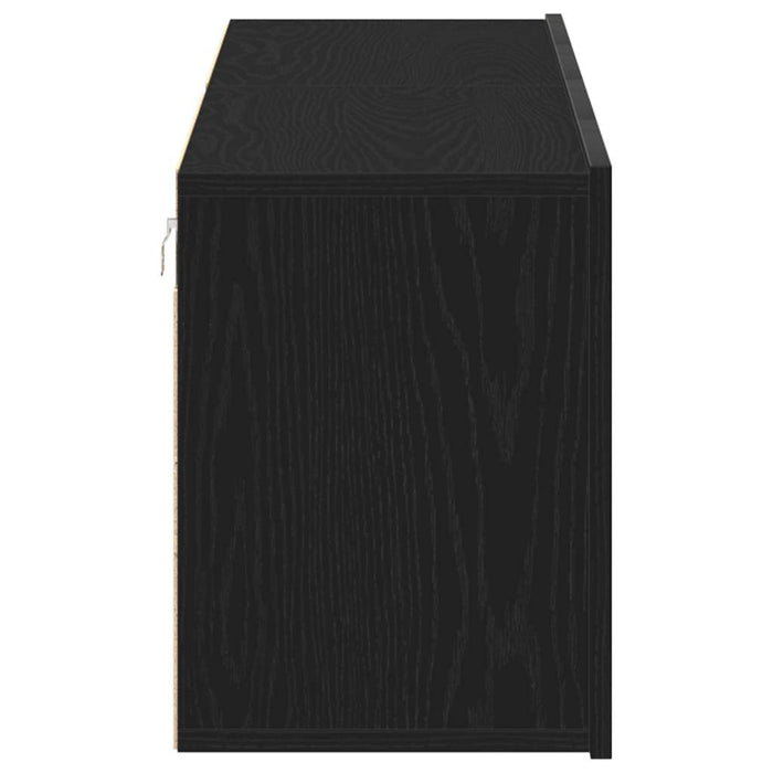 Mobilier TV 2 buc., stejar negru, 160x30x41 cm, lemn stratificat - WALTI WALTI