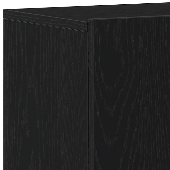 Mobilier TV 2 buc., stejar negru, 160x30x41 cm, lemn stratificat - WALTI WALTI