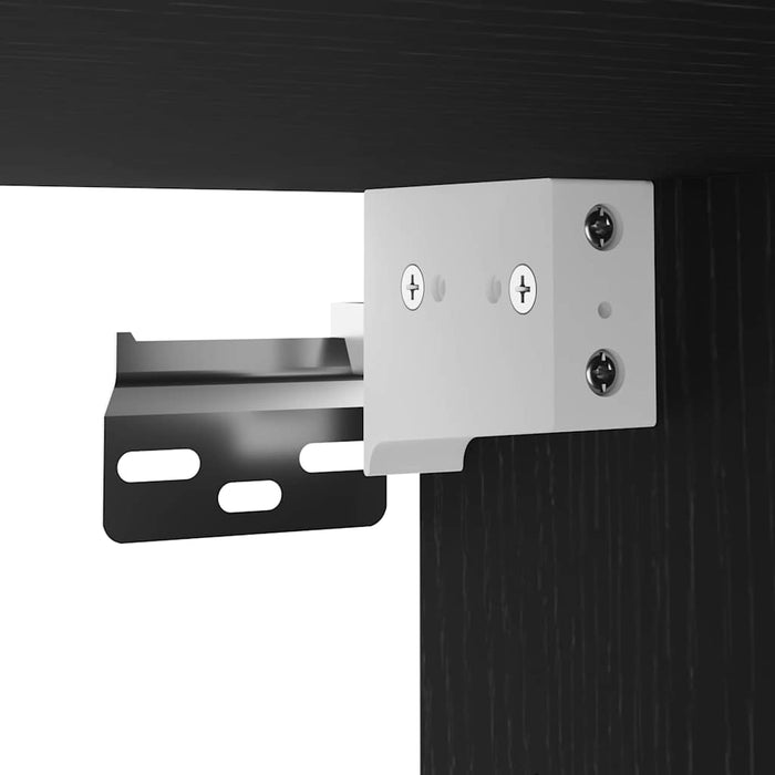 Cabinet TV Negru 30.5 x 30 x 102 cm Lemn compozit - WALTI WALTI