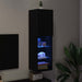 Cabinet TV Negru 30.5 x 30 x 102 cm Lemn compozit - WALTI WALTI