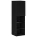 Cabinet TV Negru 30.5 x 30 x 102 cm Lemn compozit - WALTI WALTI