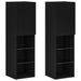 Set comodă TV cu LED 2 pcs Stejar Negru 30,5 x 30 x 102 cm - WALTI WALTI